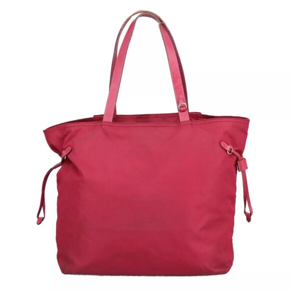 PRADA Tote Bag Nylon Pink Gold Auth - Picture 2 of 15